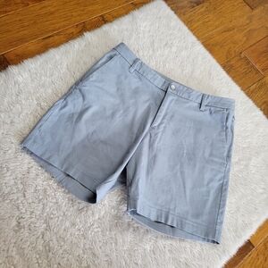 Lululemon Commission Classic Shorts Oxford Men's 33 Light Blue M7AUDS